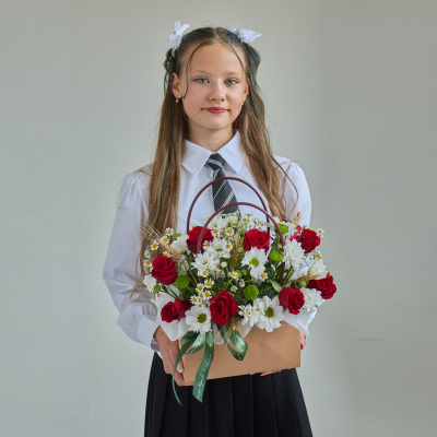 Сумка с хризантемой и розами Кения N 84590