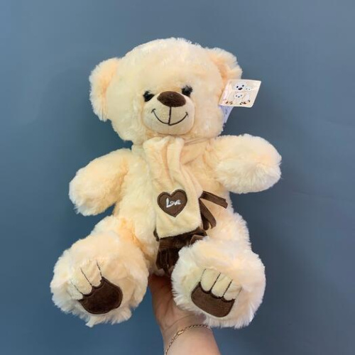 Игрушка Мишка 28 см. с шарфиком средний арт. 84076