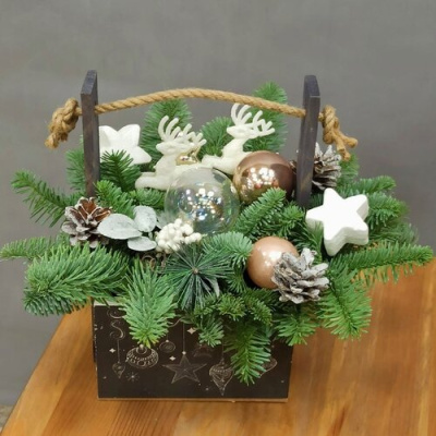 Букет "Зима" из нобилиса. N 25894